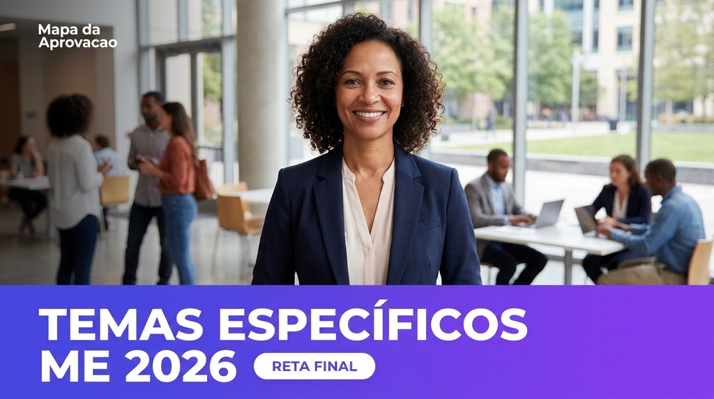 Temas Específicos ME SEDES-DF 2026 + Minha Banca (IA que corrige e avalia redação)