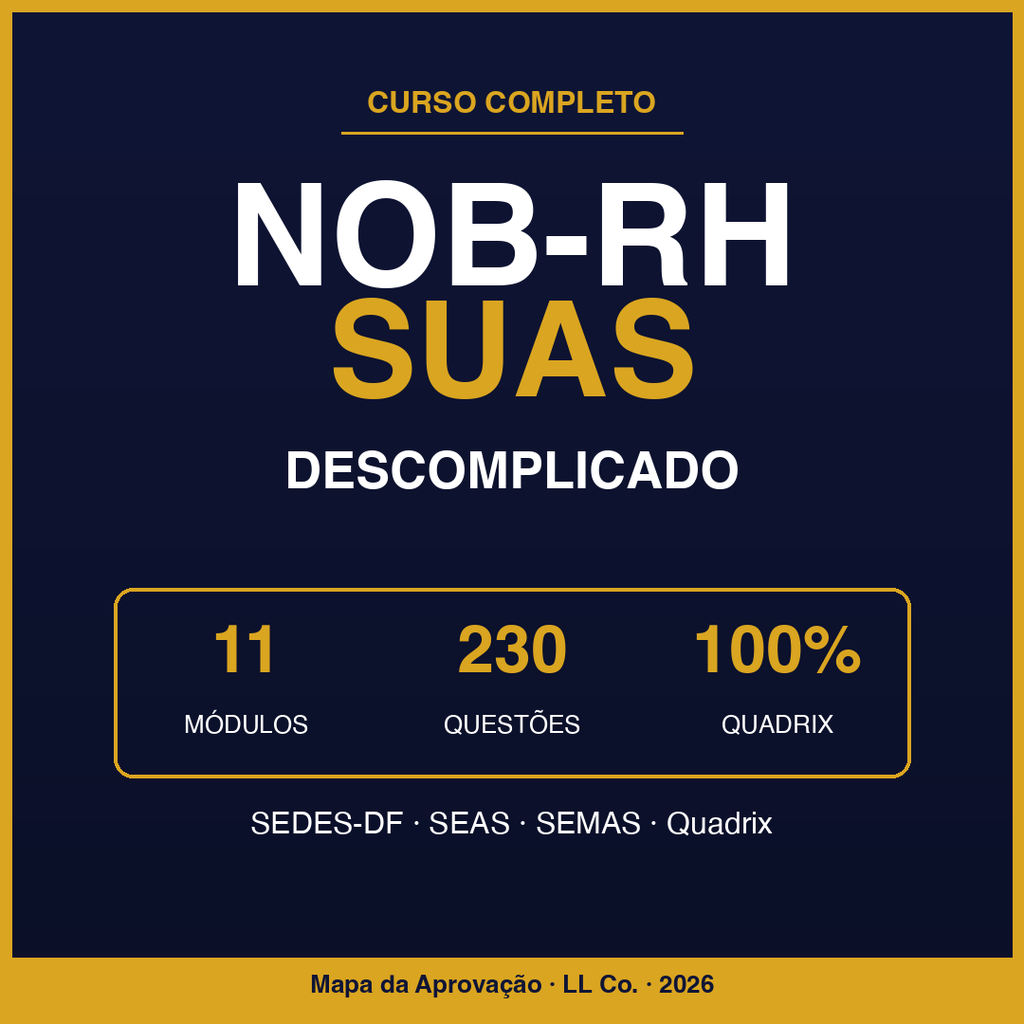 NOB-RH/SUAS Descomplicado — Curso Completo