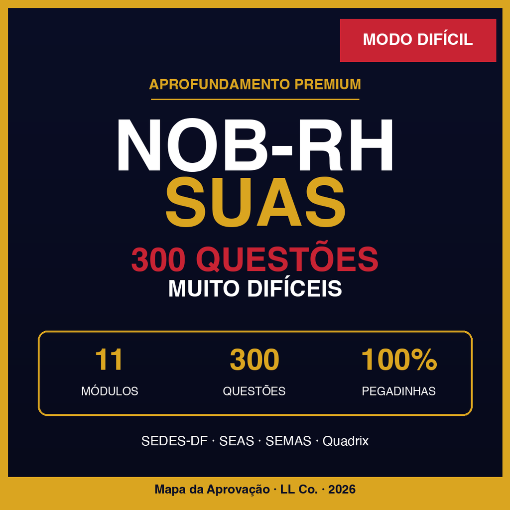 NOB-RH/SUAS Aprofundamento — Modo Difícil