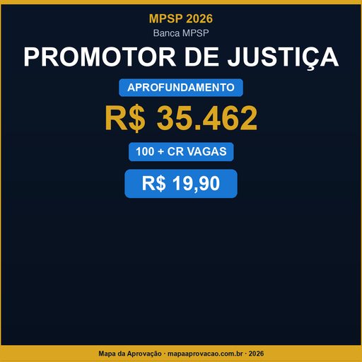 Promotor de Justiça MPSP 2026 — Avançado: Simulados + PDFs (R$ 29,90)