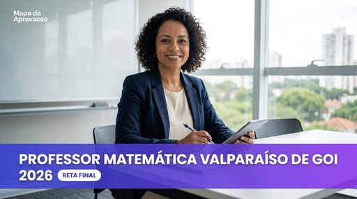 Professor Matemática Valparaíso de Goiás 2026 — Nível 1: Fundamentos