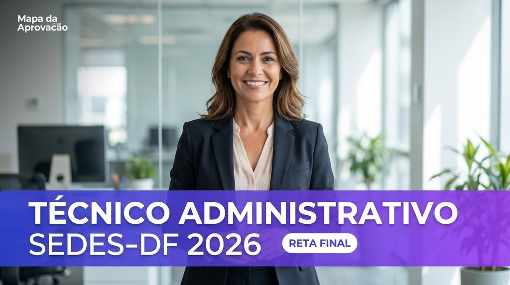 Técnico Administrativo SEDES-DF 2026 — Nível 1: Fundamentos