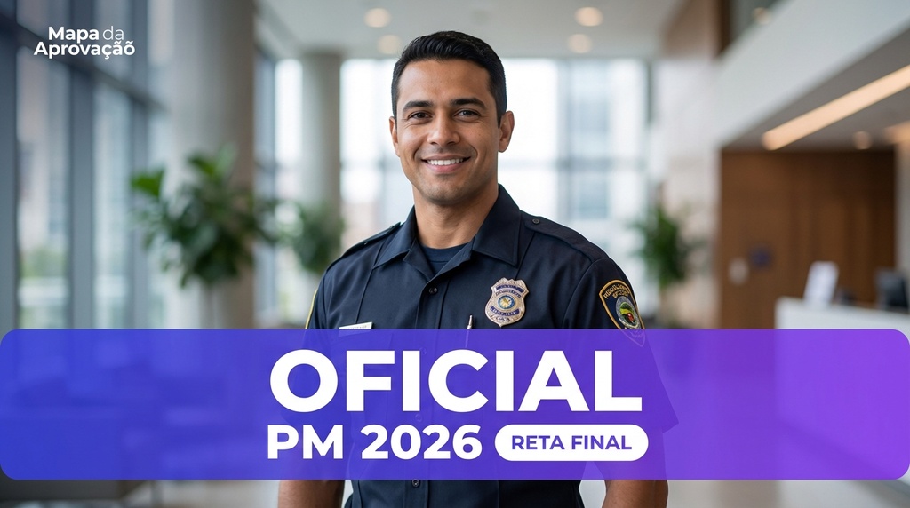 Oficial PM CFO PMDF 2026 — Nível 3: Simulado e Reta Final + Minha Banca (IA que corrige e avalia redação)