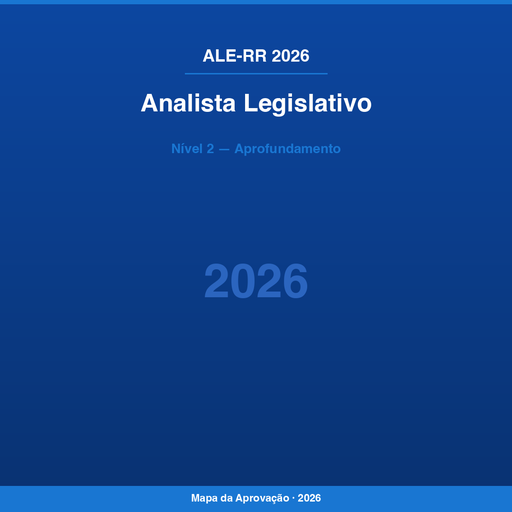 Analista Legislativo ALE-RR 2026 — Nível 2: Aprofundamento