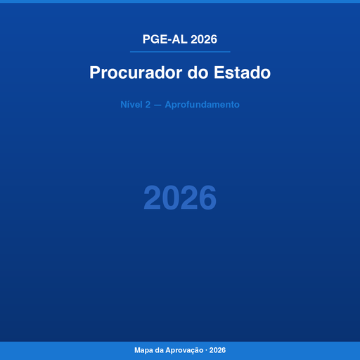 Procurador do Estado PGE-AL 2026 — Nível 2: Aprofundamento